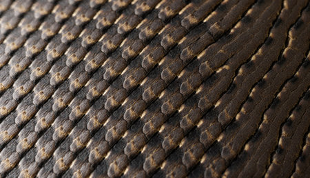 Fine details of a wood surface highlight its unique textures and colors. This close-up reveals the...