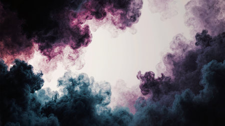 Vibrant clouds of purple, blue, and pink blend seamlessly in the sky, creating an ethereal...