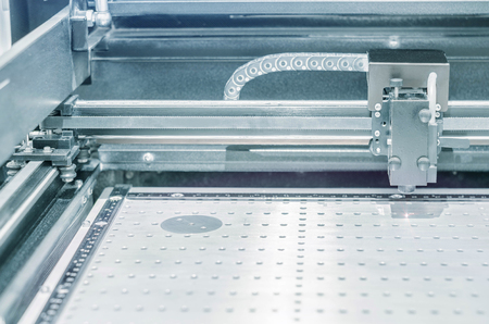 laser engraver for the manufacture of seals and stampsの写真素材