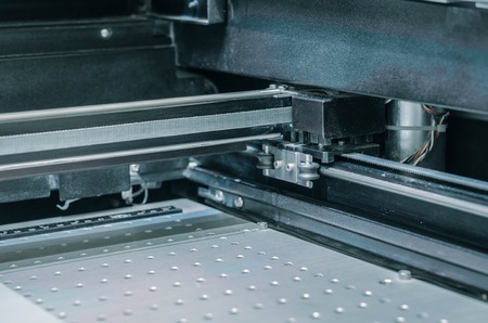 laser engraver for the manufacture of seals and stampsの写真素材