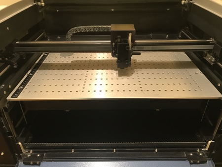 Laser engraver for the manufacture of seals and stamps