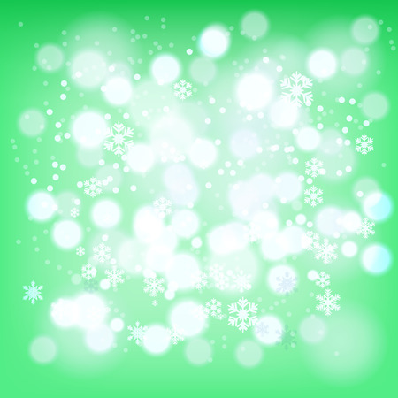 Abstract background, winter, red, snowflakes, falling snow, vector illustrationのイラスト素材