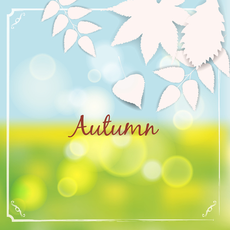 Collection beautiful colourful autumn leaves vector illustration.のイラスト素材