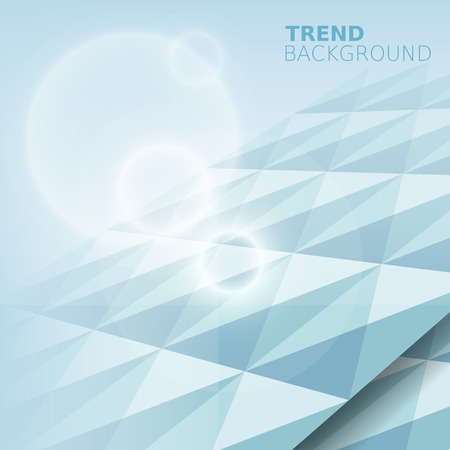 Cubes abstract background, blue monochrome color, squares illustration.のイラスト素材