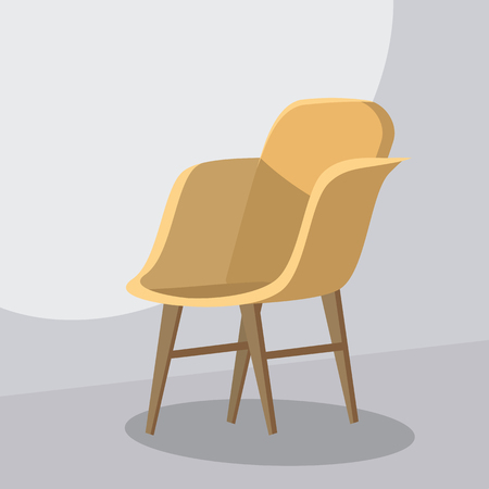 Chair cartoon, isolated vector illustrationのイラスト素材