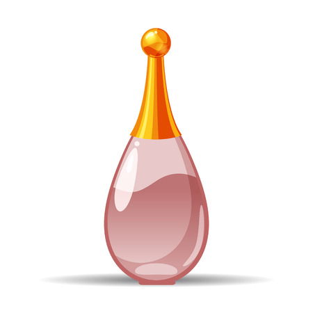 Perfume bottls icon vector illustration. Eau de parfum. Eau de toilette. cologne, toilet water, care of the body, beauty, vector, isolated, cartoon styleのイラスト素材