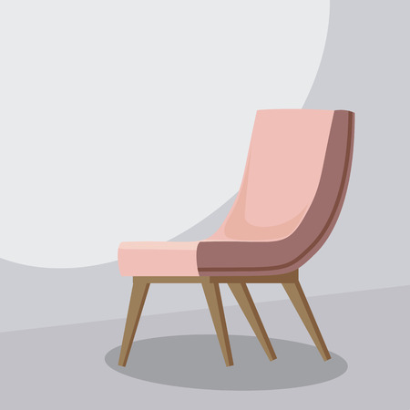 Chair cartoon, isolated vector illustration, template for animatoinの写真素材