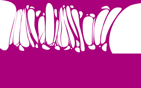 Slime sticky violet banner, spittle, snot. Frame of scary zombie, alien slimeのイラスト素材