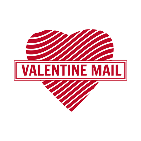 Set Valentine s Day and Wedding Romantic postage stampのイラスト素材