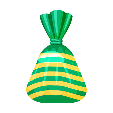 Candy colorful sweet. Bonbon candy in bright color packaging wrappingのイラスト素材