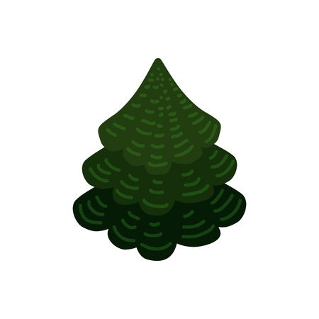 Tree forest stylized cute style, vector, illustrationのイラスト素材