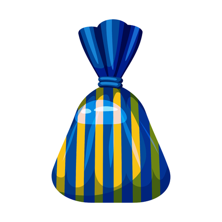 Candy colorful sweet. Bonbon candy in bright color packaging wrappingのイラスト素材