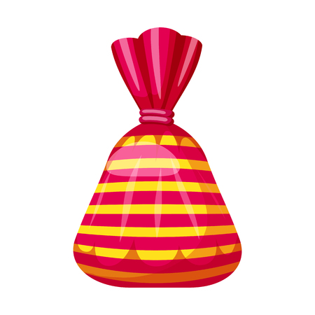 Candy colorful sweet. Bonbon candy in bright color packaging wrappingのイラスト素材