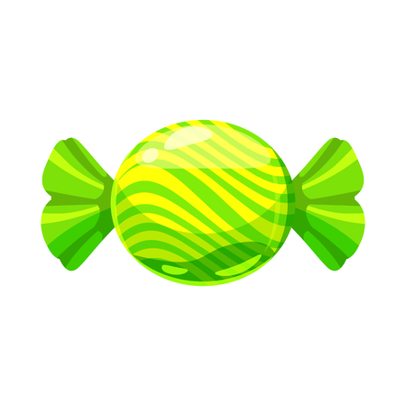 Candy colorful sweet. Bonbon candy in bright color packaging wrappingのイラスト素材