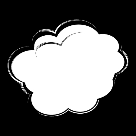 Cartoon comic speech bubble. Vector illustration and graphic elementsのイラスト素材