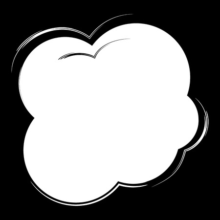 Cartoon comic speech bubble. Vector illustration and graphic elementsのイラスト素材