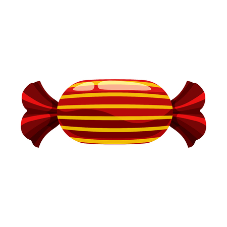 Candy colorful sweet. Bonbon candy in bright color packaging wrappingのイラスト素材