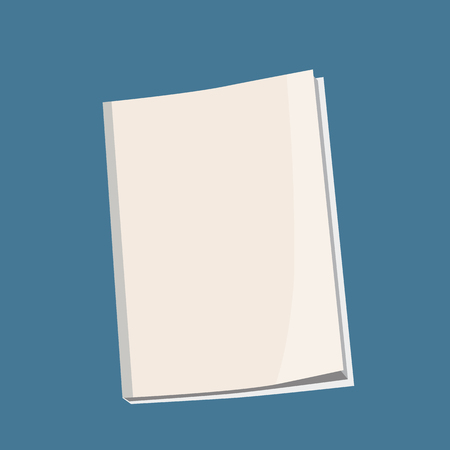 Mockup Cover Magazine, Book, Booklet, Brochure. Illustration Isolated. Blank Mock Up Template Ready For Your Designのイラスト素材