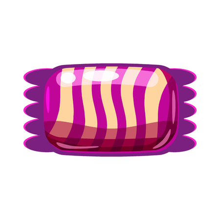 Candy colorful sweet. Bonbon candy in bright color packaging wrappingのイラスト素材