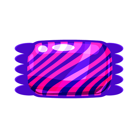 Candy colorful sweet. Bonbon candy in bright color packaging wrappingのイラスト素材