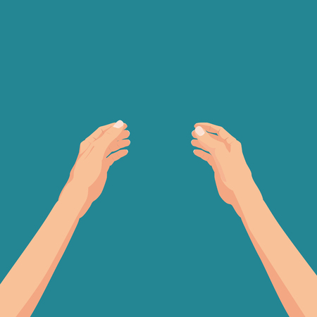 Hands hold. Template vector illustrationのイラスト素材