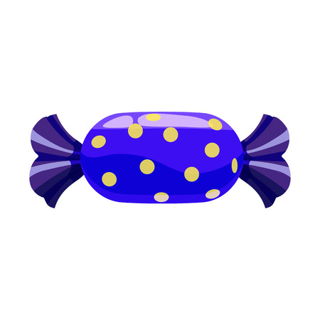 Candy colorful sweet. Bonbon candy in bright color packaging wrappingのイラスト素材