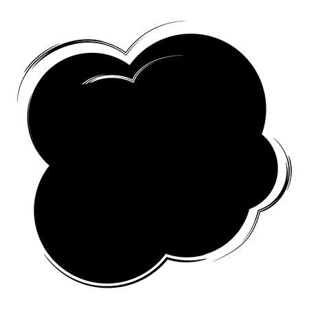 Cartoon comic speech bubble. Vector illustration and graphic elementsのイラスト素材
