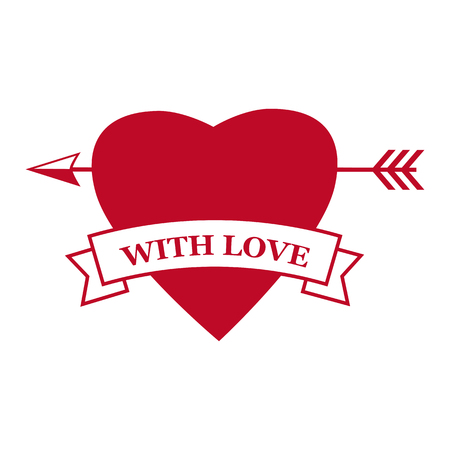 Set Valentine s Day and Wedding Romantic postage stampのイラスト素材