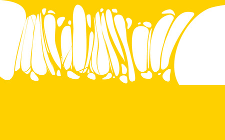 Slime sticky yellow honey banner, spittle, snot. Frame of scary zombie, alien slimeのイラスト素材
