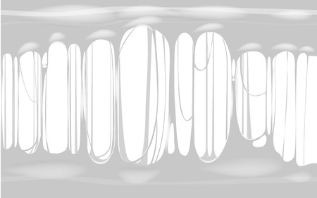 Sticky slime white template banner with copy space. Popular kids sensory toy vector illustrationのイラスト素材