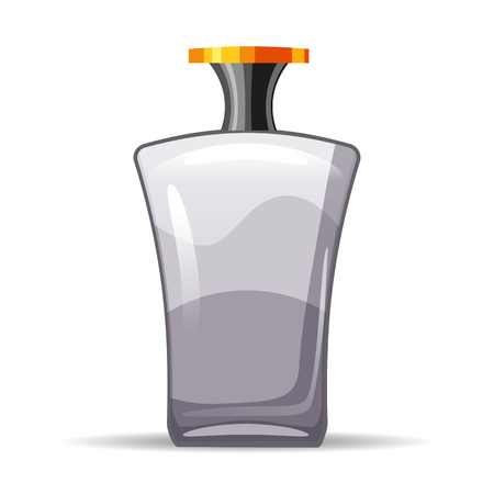 Perfume bottls icon vector illustration. Eau de parfum. Eau de toilette. cologne, toilet water, care of the body, beauty, vector, isolated, cartoon styleのイラスト素材
