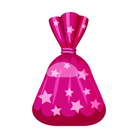 Candy colorful sweet. Bonbon candy in bright color packaging wrappingのイラスト素材