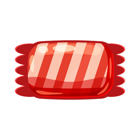 Candy colorful sweet. Bonbon candy in bright color packaging wrappingのイラスト素材