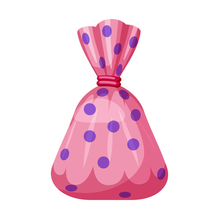 Candy colorful sweet. Bonbon candy in bright color packaging wrappingのイラスト素材