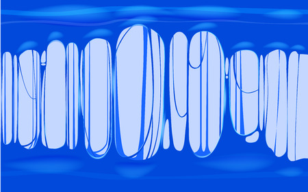 Sticky slime blue template banner with copy space. Popular kids sensory toy vector illustrationのイラスト素材