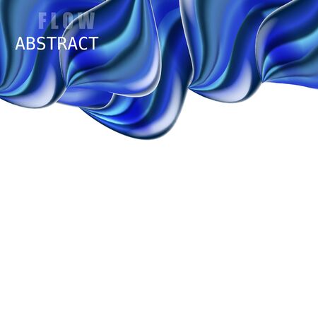 Modern fluid gradient colorful flow composition. Trendy abctract shapes poster, baner, templateのイラスト素材
