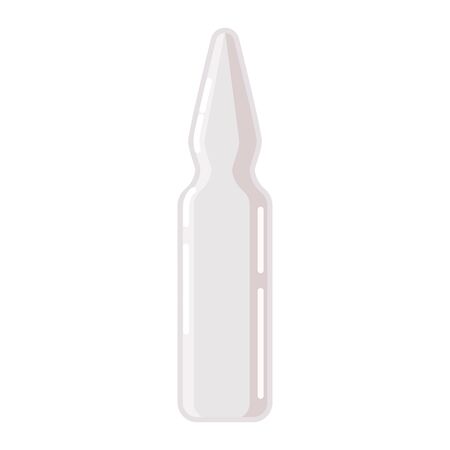 Medical Glass Ampoule, Ampule. Medication, Medicament, Steroid, Vaccine, Antidote, Drug. Illustration Isolated On White Background. Mock Up Template Ready For Your Design. Vector EPS10のイラスト素材