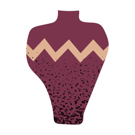 Trendy vase abstract contemporary shape textures minimalism. Modern element design for banner, poster, social media templates. Vector illustration isolatedのイラスト素材