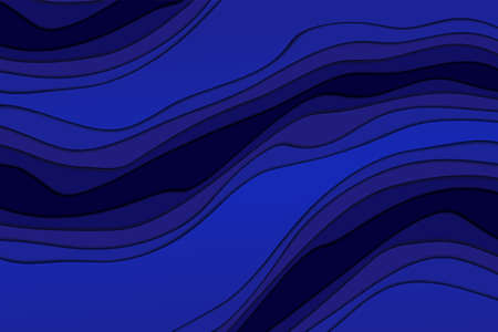 Paper cut abstract design background. Blue color papercut shapes style for covers, poster, banner, invitation, presentationのイラスト素材
