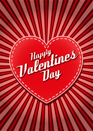 Vintage Valentines Day Template. Vector illustration Vintage Valentines Day Template. Vector illustration retro card flyer designのイラスト素材