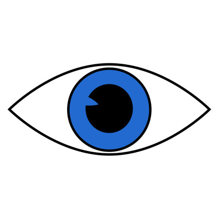 Groovy Cartoon cartoon geometric shape comic characters, vintage eyeのイラスト素材