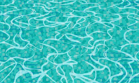 Water ripple background seamless patternのイラスト素材