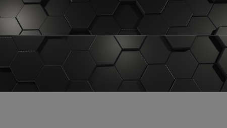 Abstract background of carbon hexagons. polygonal surface. The concept of futuristic technology....