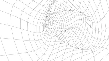 global network connection. Abstract vector background of dots and lines with polygons. The concept of big data, digital technology, science and IT development.のイラスト素材