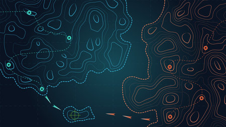 topographic map. The geographical basis of the relief. contour map. The landscape of the area....
