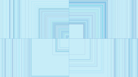 Dynamic geometric shapes with optical effect. A broken illustration of the lines of a quadrangle is a linear illusion. Distorted minds. vector illustration.のイラスト素材