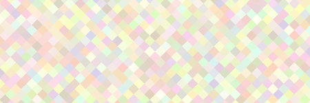 Multicolor mosaic of squares, diagonal structure, vector design, bannerのイラスト素材