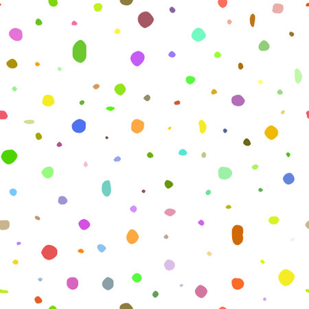 Vector texture, multicolor chaotic spots, seamless patternのイラスト素材