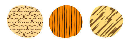 Set of abstract graphic circle elements, vector designのイラスト素材