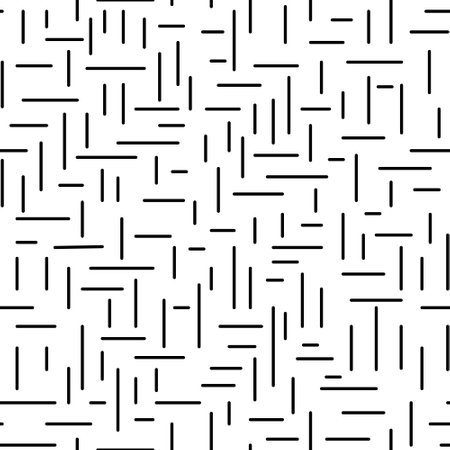 Seamless pattern, black lines, dashes on a white backgroundのイラスト素材